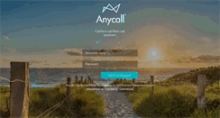Desktop Screenshot of login.anycall.de
