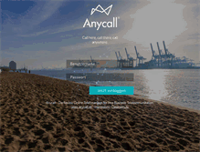Tablet Screenshot of login.anycall.de